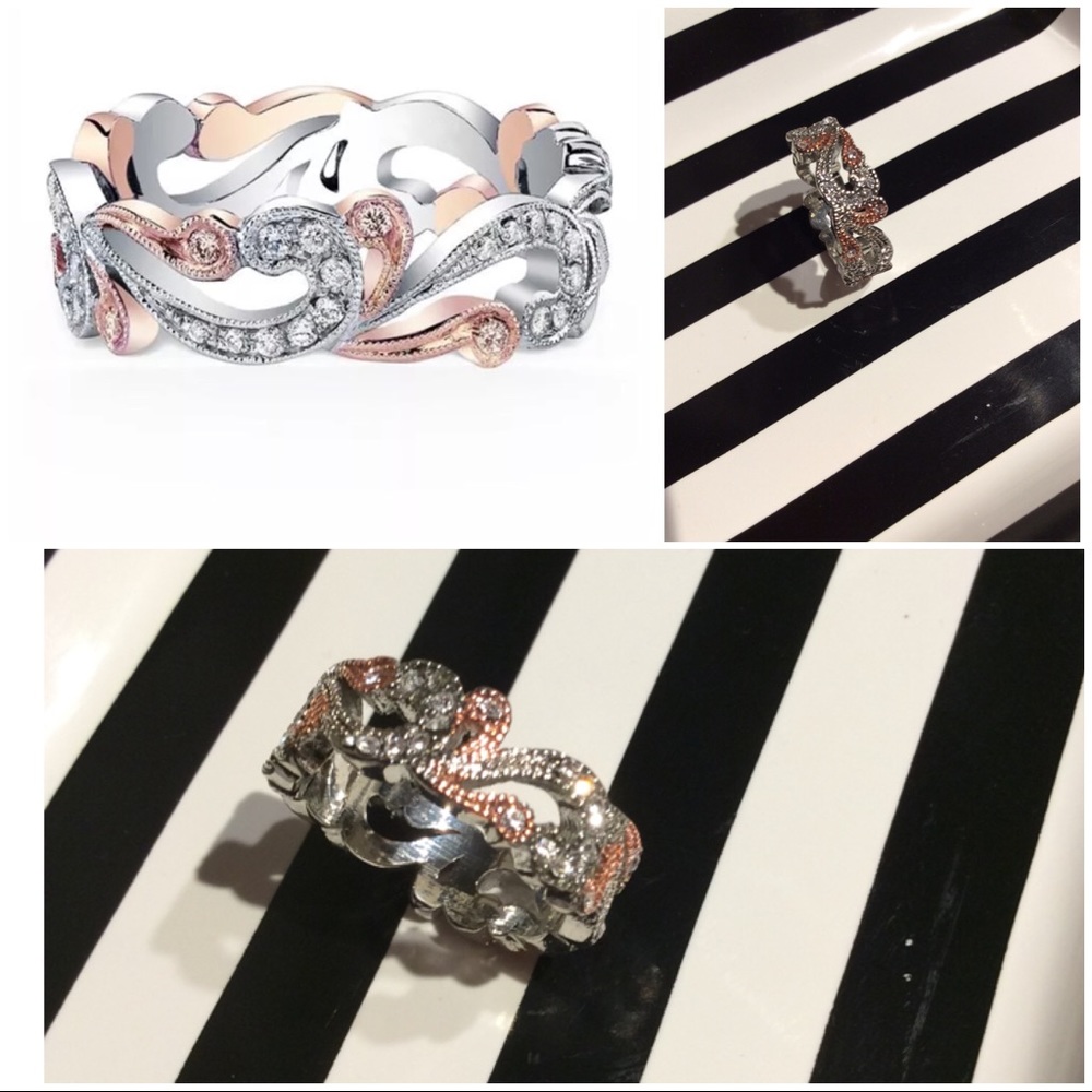 ♥️ Rose Gold & Sterling Silver Ring NEW ♥️